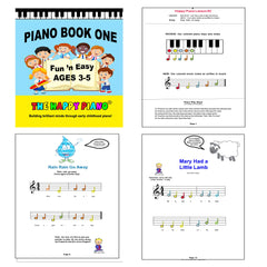 The Happy Piano Kit small laminated teaching tool for tactile play.