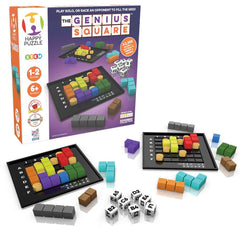 The Genius Square dice-roll by The Happy Puzzle Company supports fast problem solving.