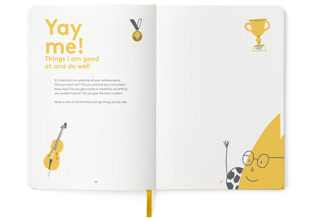 The HappyMe Journal emotion-chart helps children name feelings during quiet moments.