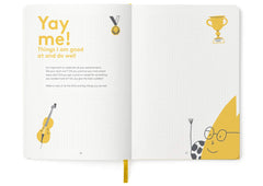 The HappyMe Journal emotion-chart helps children name feelings during quiet moments.