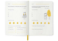 The HappyMe Journal family-reflection-time encourages sharing moments and kindness at home.