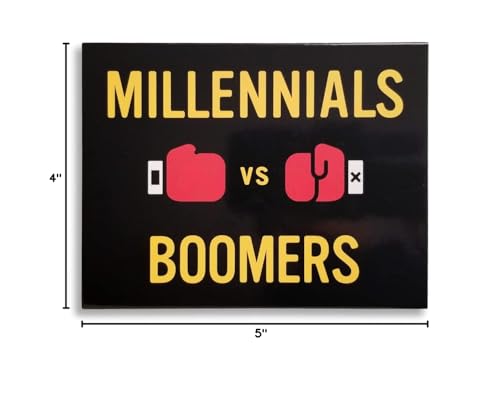 The Imagineering Company Millennials vs Boomers family game night on a table.