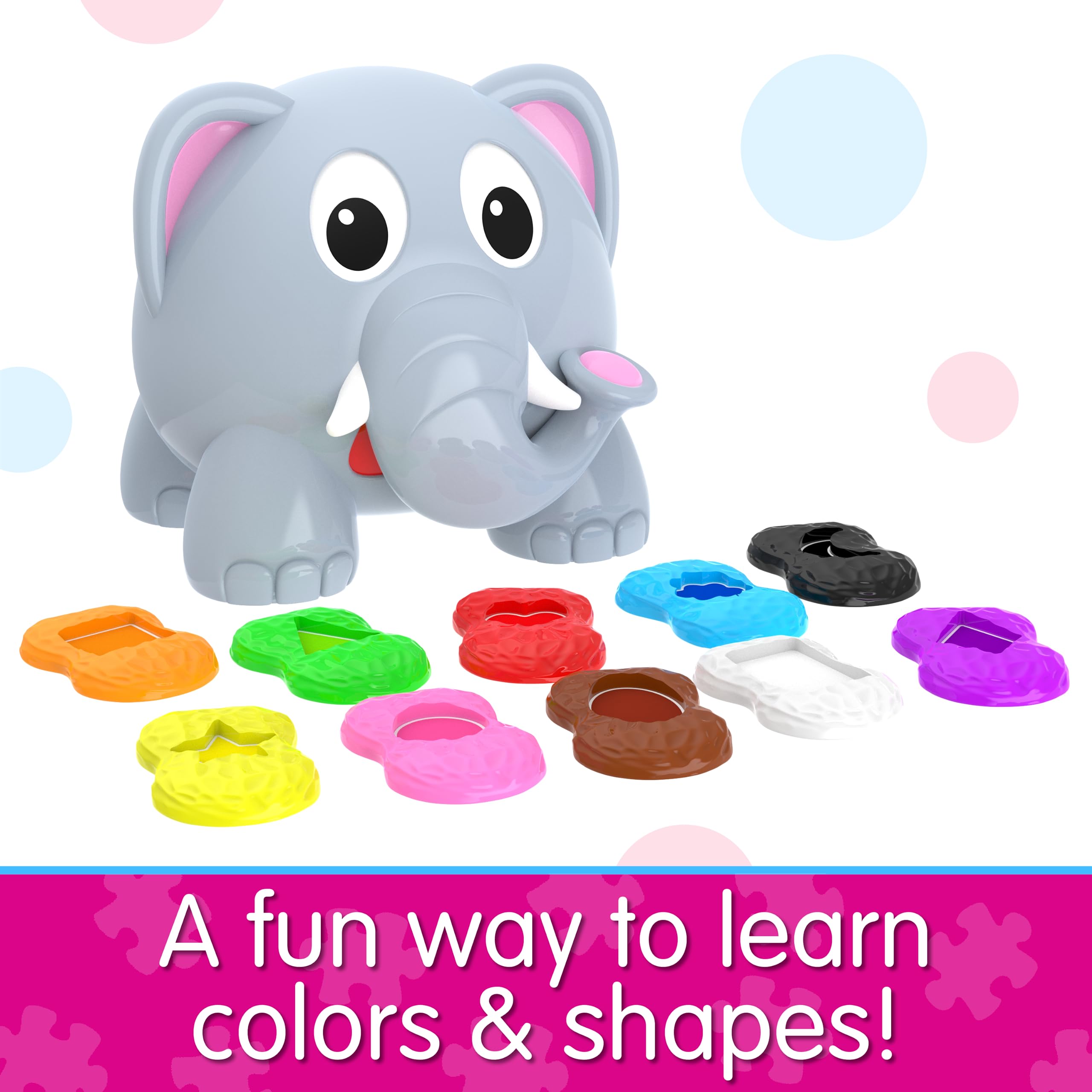 The Learning Journey elephant Find It game boosts problem-solving and listening skills.