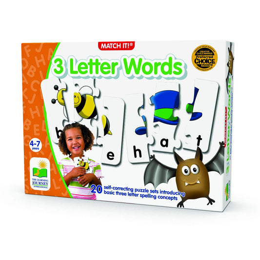 The Learning Journey Match It! colorfully illustrated cards help kids connect objects and words.