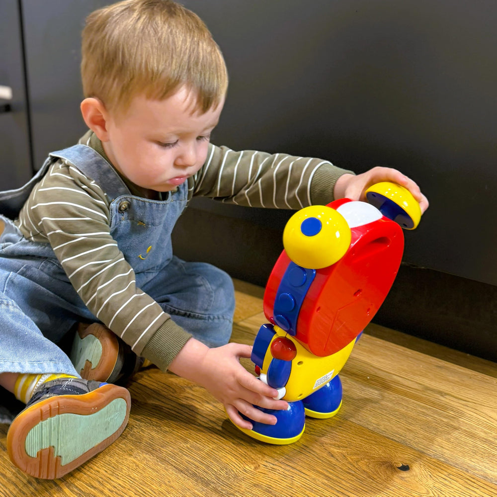 The Learning Journey Telly is age-friendly and ships with user-friendly packaging
