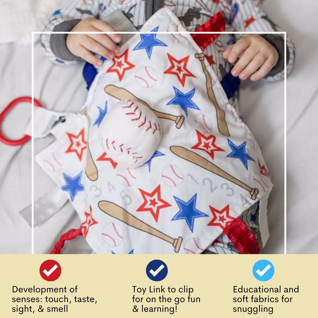The Learning Lovey 10-inch-soft-blanket offers portable comfort for on-the-go moments