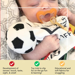 Five-sense stimulation concept with the lovey