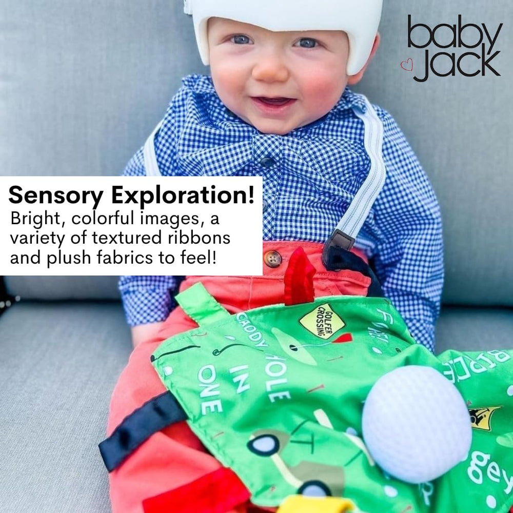 The Learning Lovey helps learn shapes, letters and colors through playful exploration