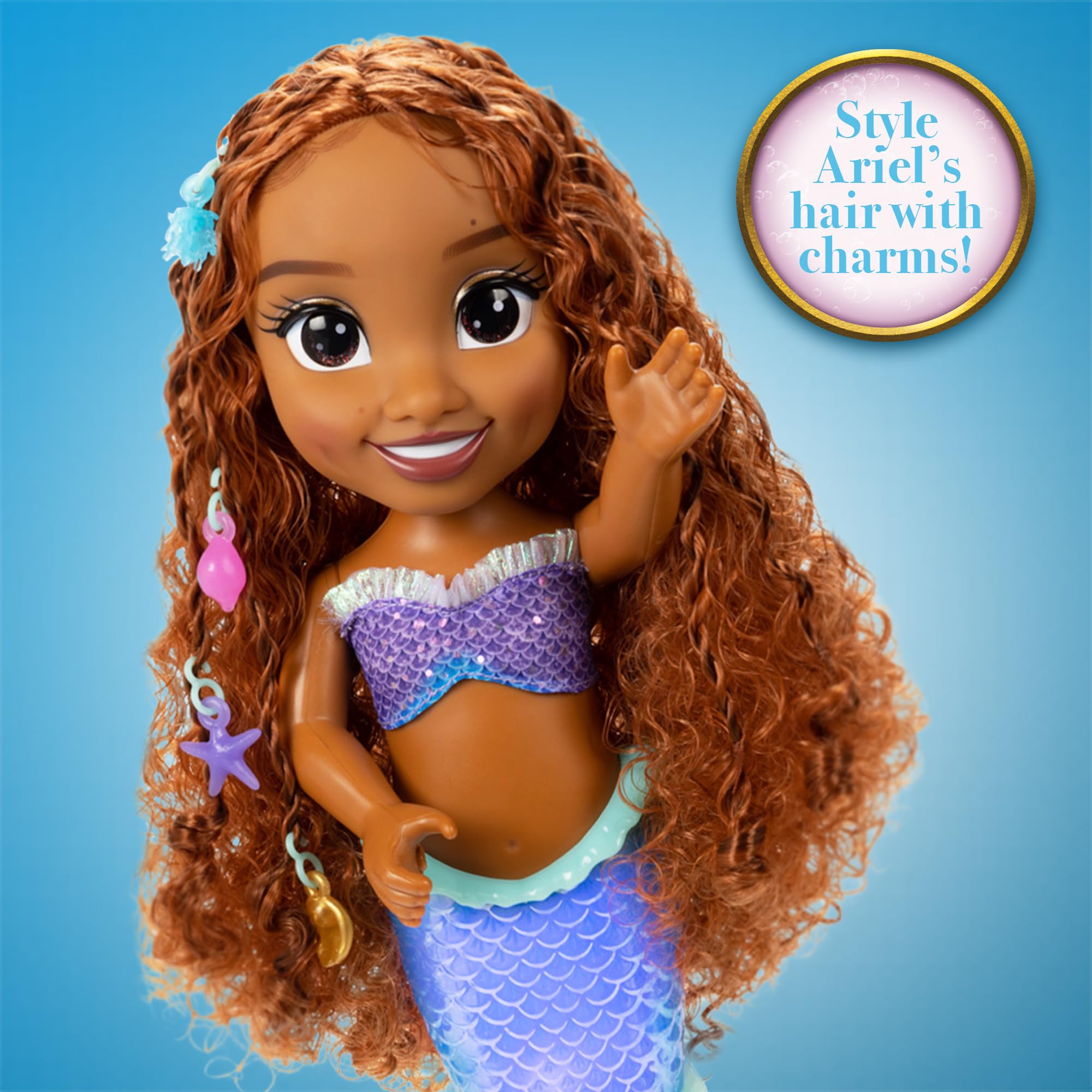 Ariel sings Part of Your World and lights up for immersive play.