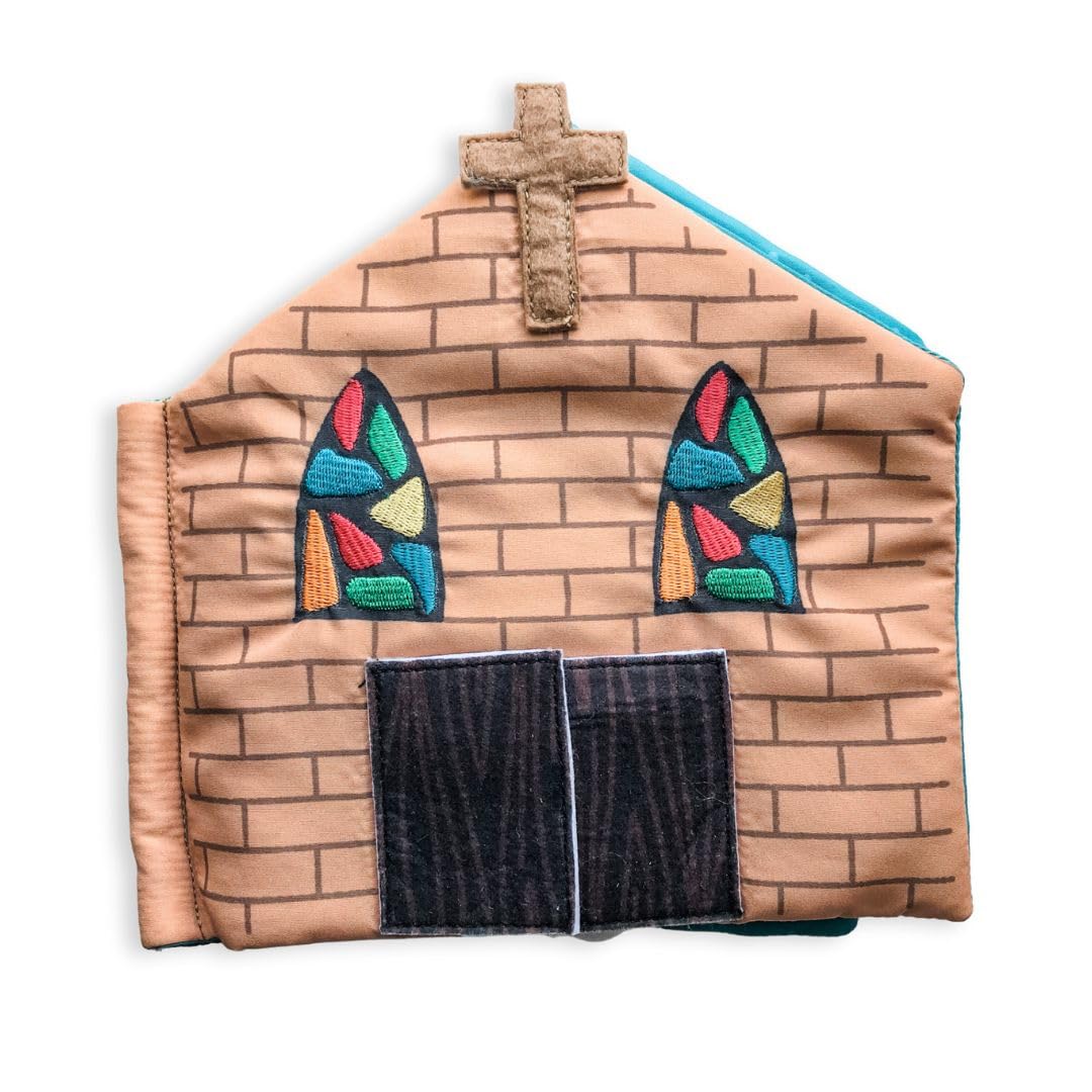 The Little Rose Shop Catholic Mass Quiet Book cover shows inviting visuals for young learners at worship.