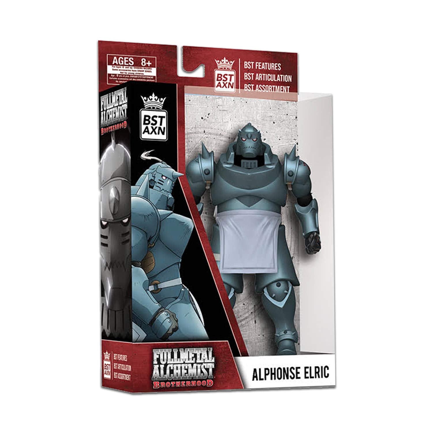The Loyal Subjects Alphonse Elric BST AXN 5-inch figure front view for shelf display