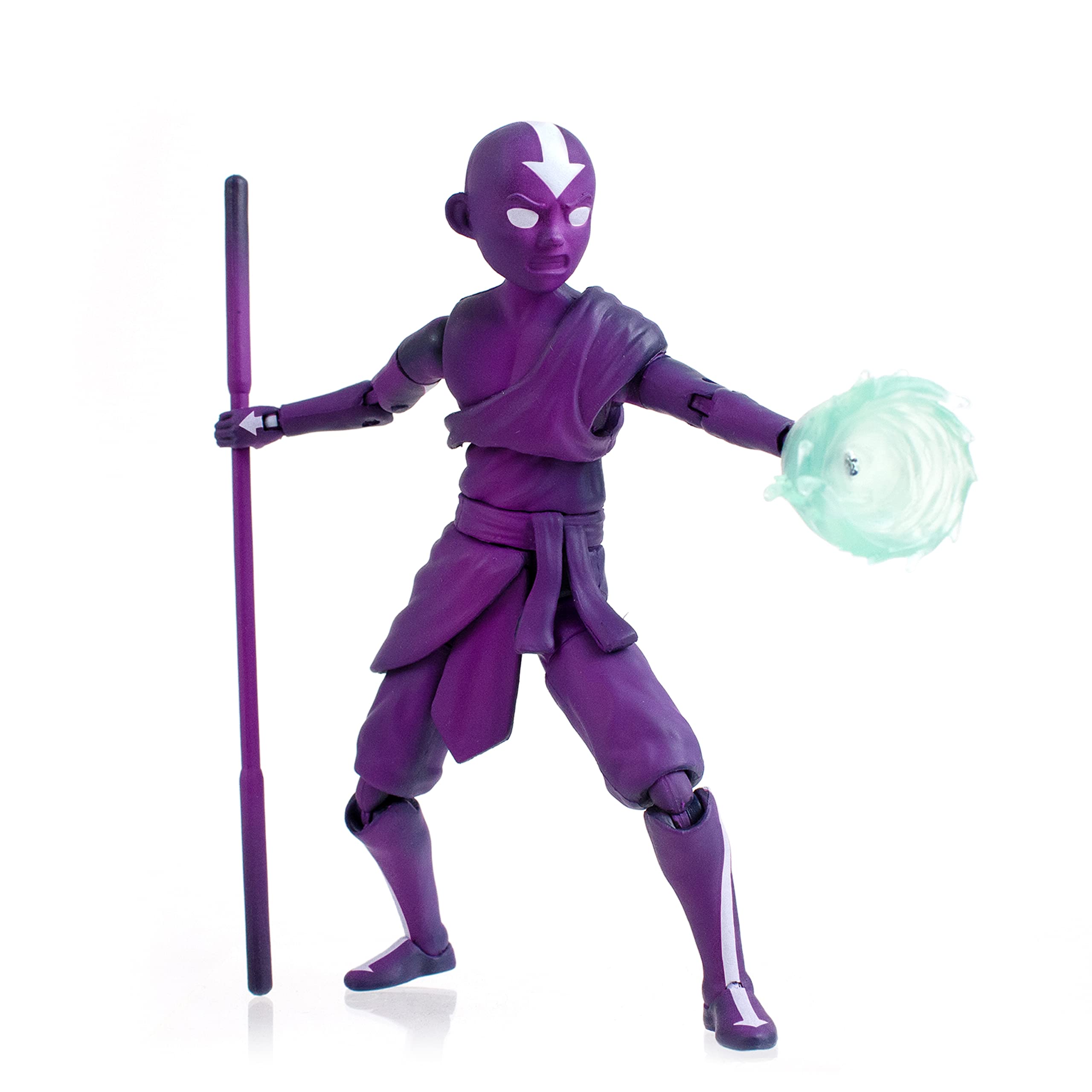 The Loyal Subjects Avatar Aang Cosmic Energy window box setup for shelf display.