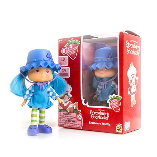 The Loyal Subjects Blueberry Muffin Fashion Doll includes stickers and four surprise accessories.