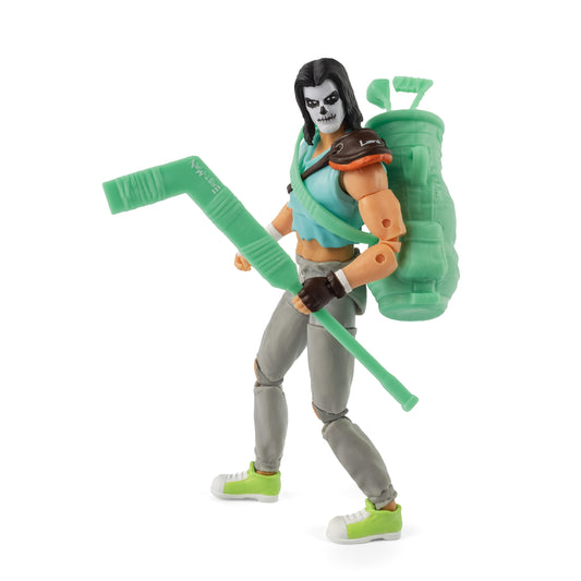 The Loyal Subjects Casey Jones Skull Face figure, detailed skull deco, ideal for display and posing.