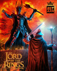 The Loyal Subjects Gandalf AXN 5in dioramic window box for shelf display