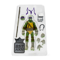 The Loyal Subjects Donatello in dynamic pose highlights articulation for action-ready posing.