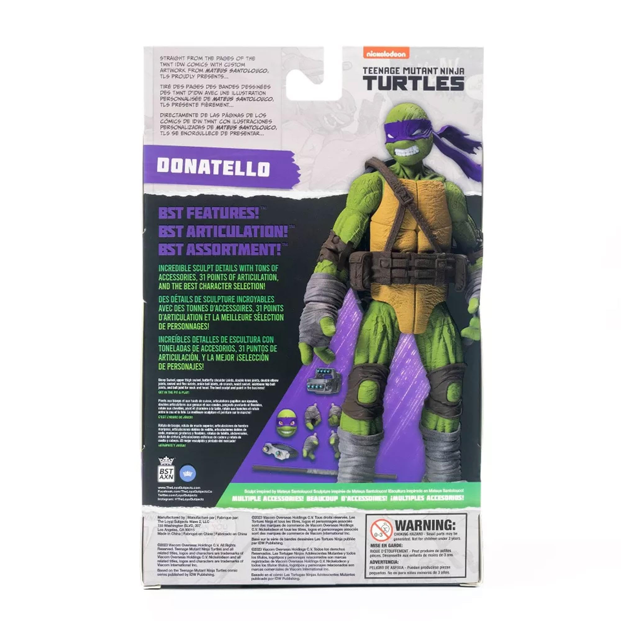 The Loyal Subjects packaging art highlights Mateus Santolouco’s craftsmanship for a premium look.