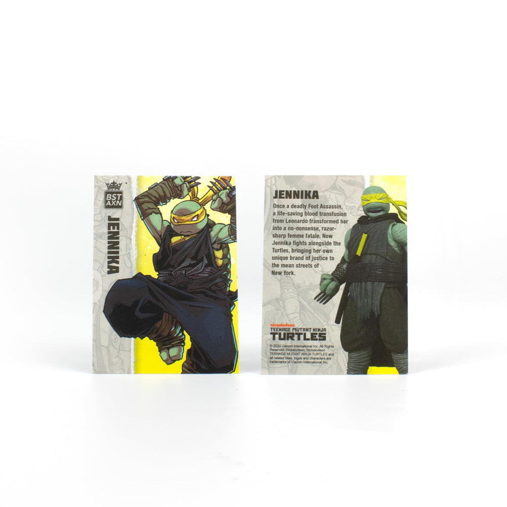 The Loyal Subjects Jennika wind effects and ninja sword enhance action displays.