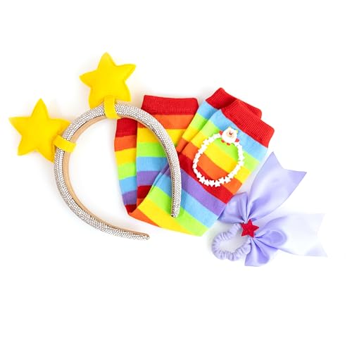Purple hair bow for Rainbow Brite inspired styling