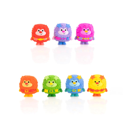 The Loyal Subjects Rainbow Brite seven-sprite set for display and collection.