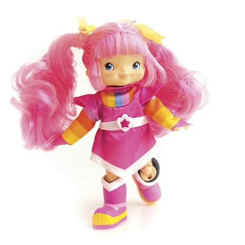 The Loyal Subjects Rainbow Brite Tickled Pink articulation closeup shows movable joints for dynamic posing.