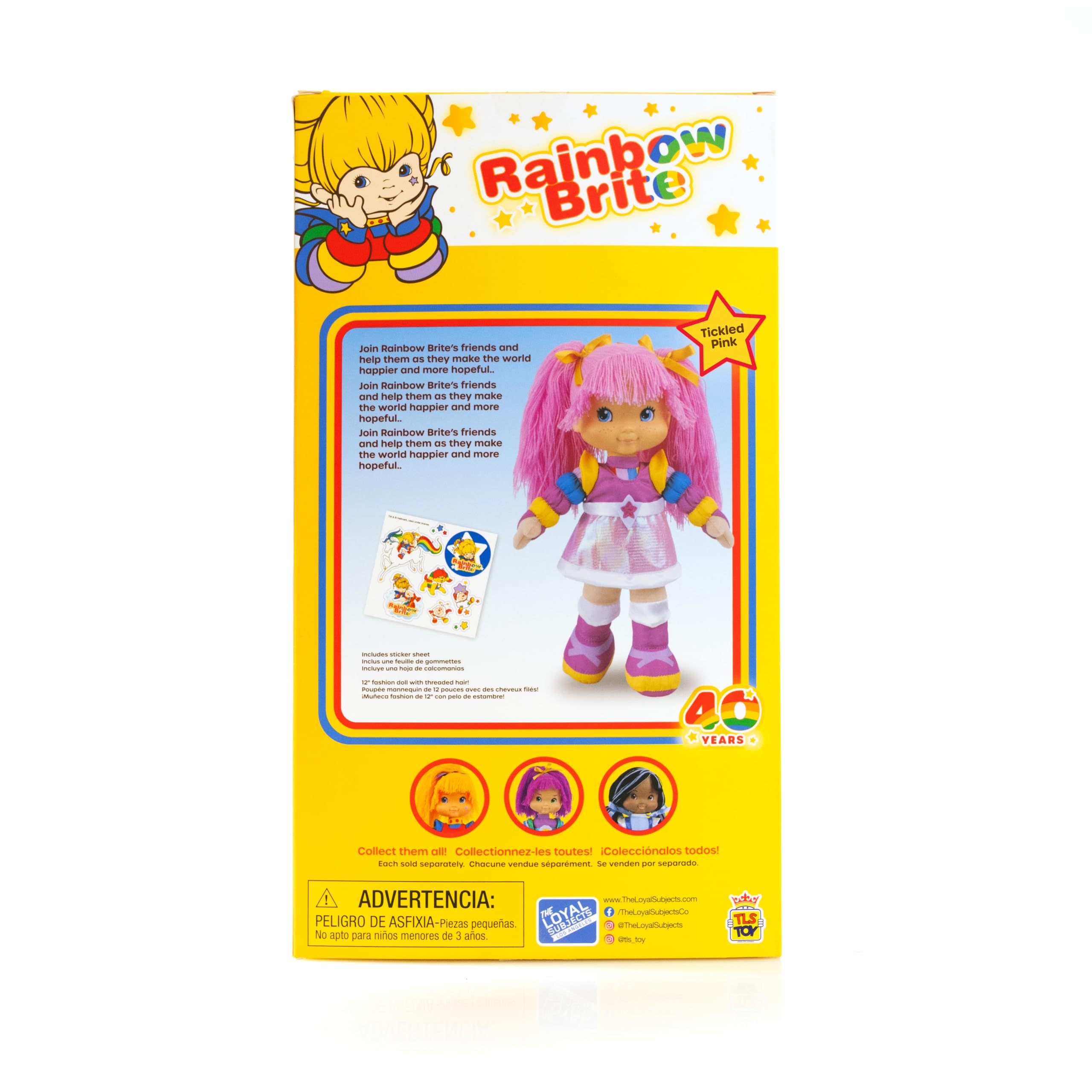 12 inch Tickled Pink doll with soft plush inviting cuddly display and storytelling