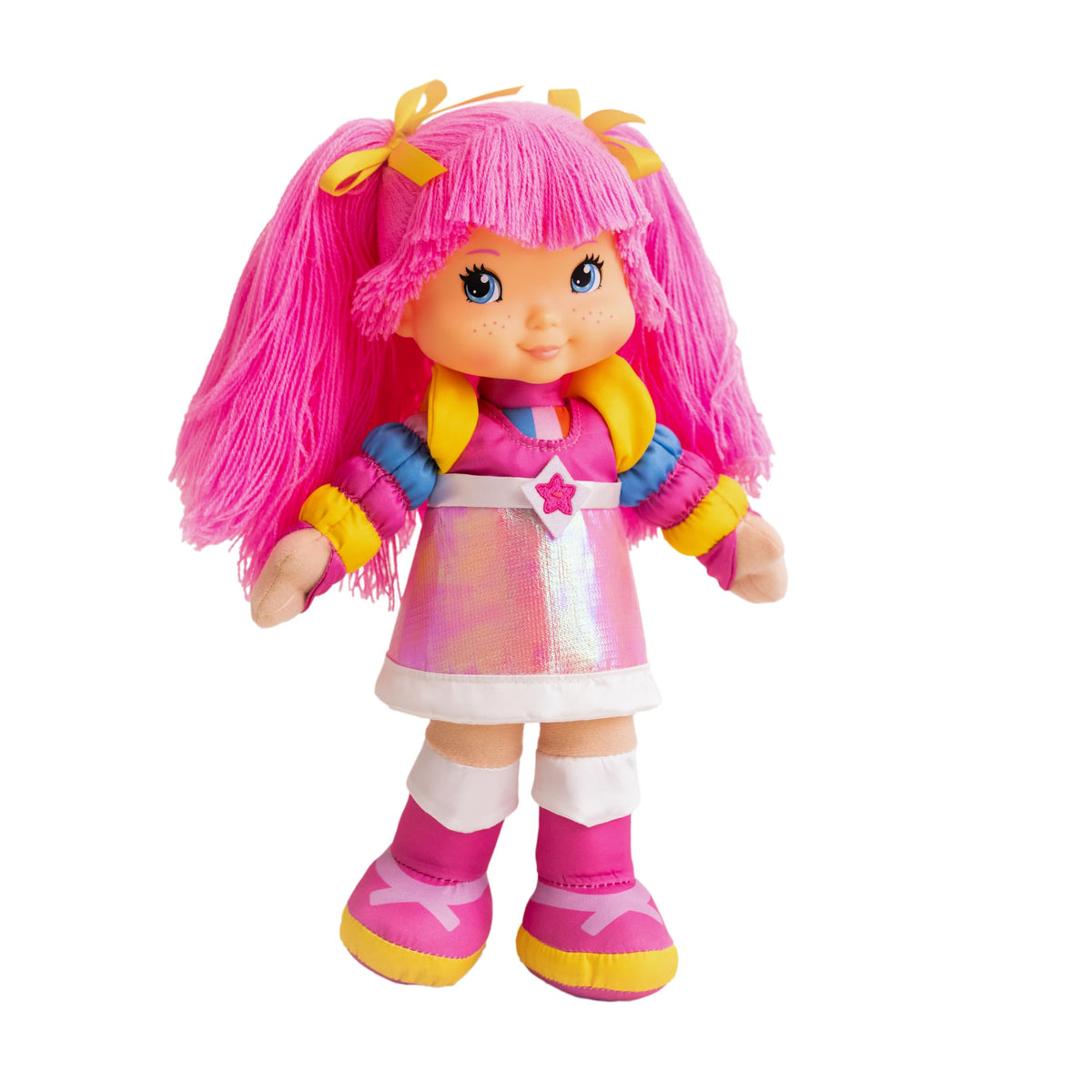 The Loyal Subjects Rainbow Brite Tickled Pink doll, front view, vibrant colors for display and play