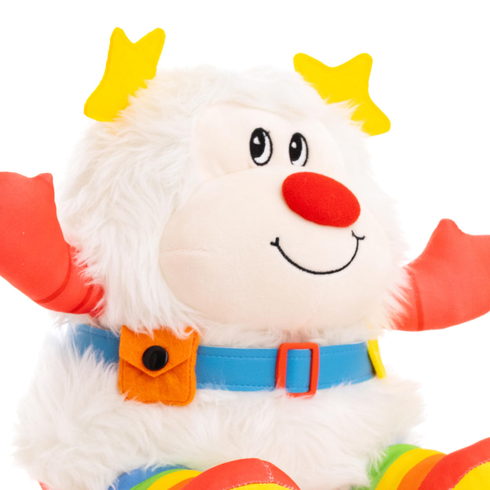The Loyal Subjects Rainbow Brite Twink plush features star-shaped antennae and rainbow tights detail.