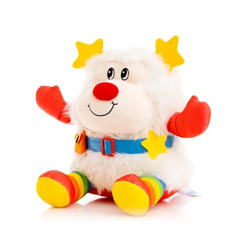 The Loyal Subjects Rainbow Brite Twink plush stands 10 inches tall for versatile use.