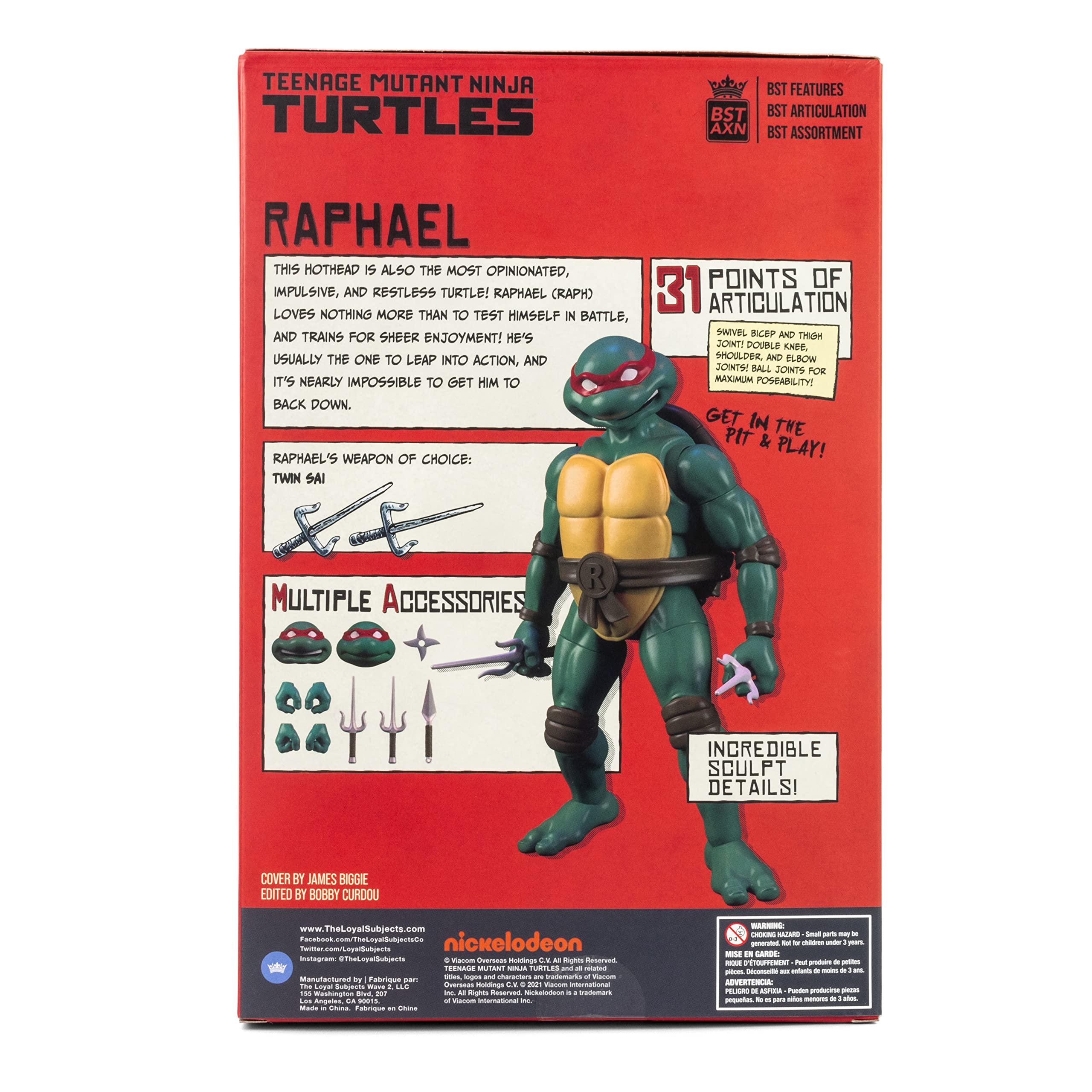 Raphael BST AXN packaging and accessories support display-ready presentation