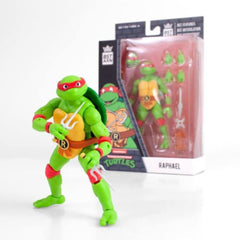 The Loyal Subjects Raphael BST AXN 5in figure in TMNT window packaging for display