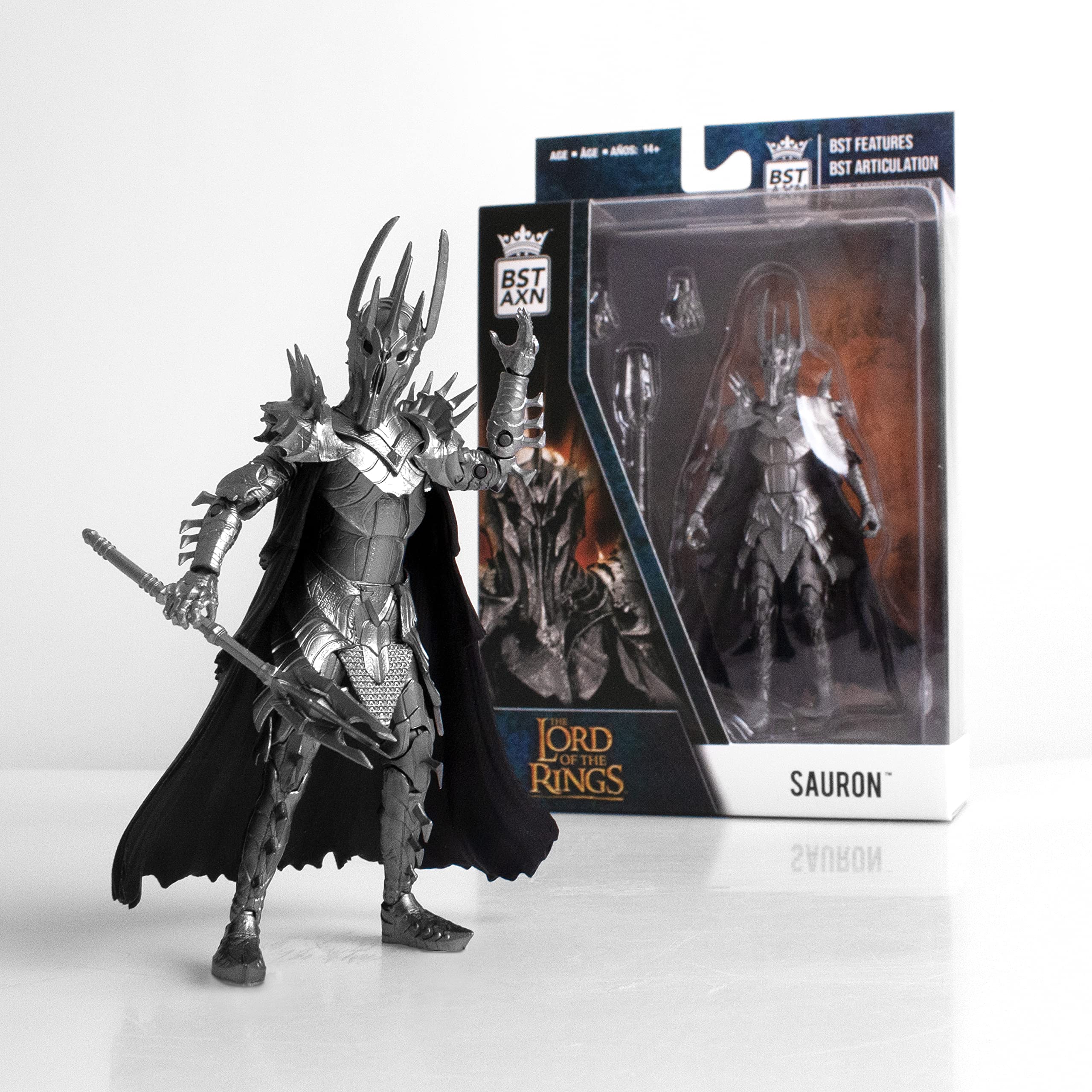 The Loyal Subjects Sauron BST AXN 5 window box with dioramic insert for display appeal