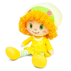 The Loyal Subjects Lemon Meringue ragdoll in lemon-yellow dress for nostalgic bedtime fun.