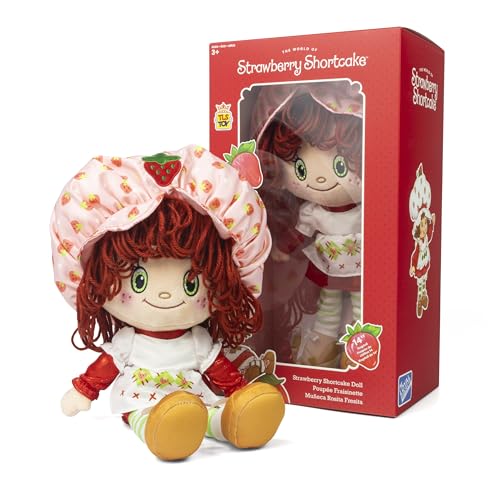 The Loyal Subjects Strawberry Shortcake with looped yarn hair for playful styling.