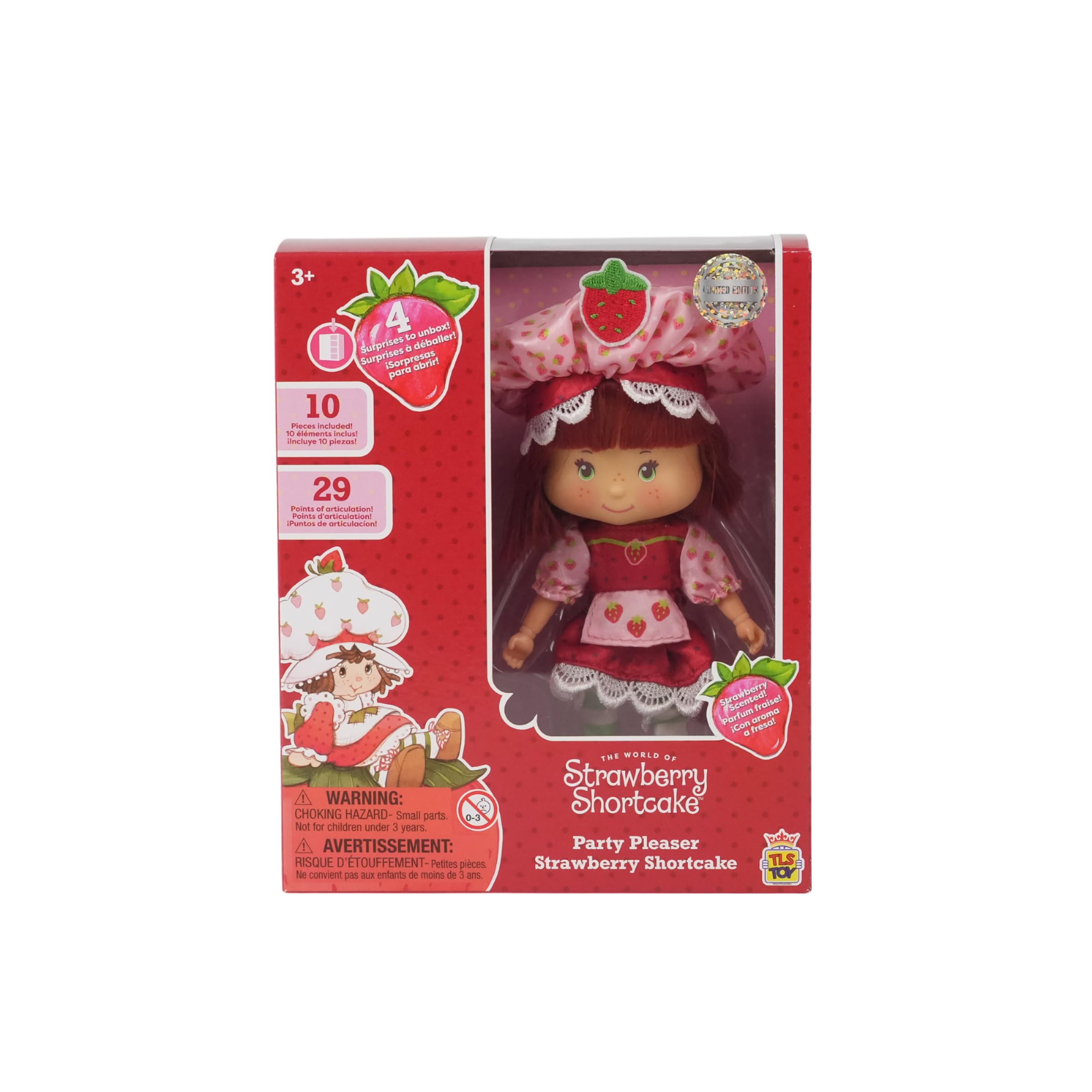 The Loyal Subjects Strawberry Shortcake Party-Pleaser lunchbox accessories spark imaginative play.