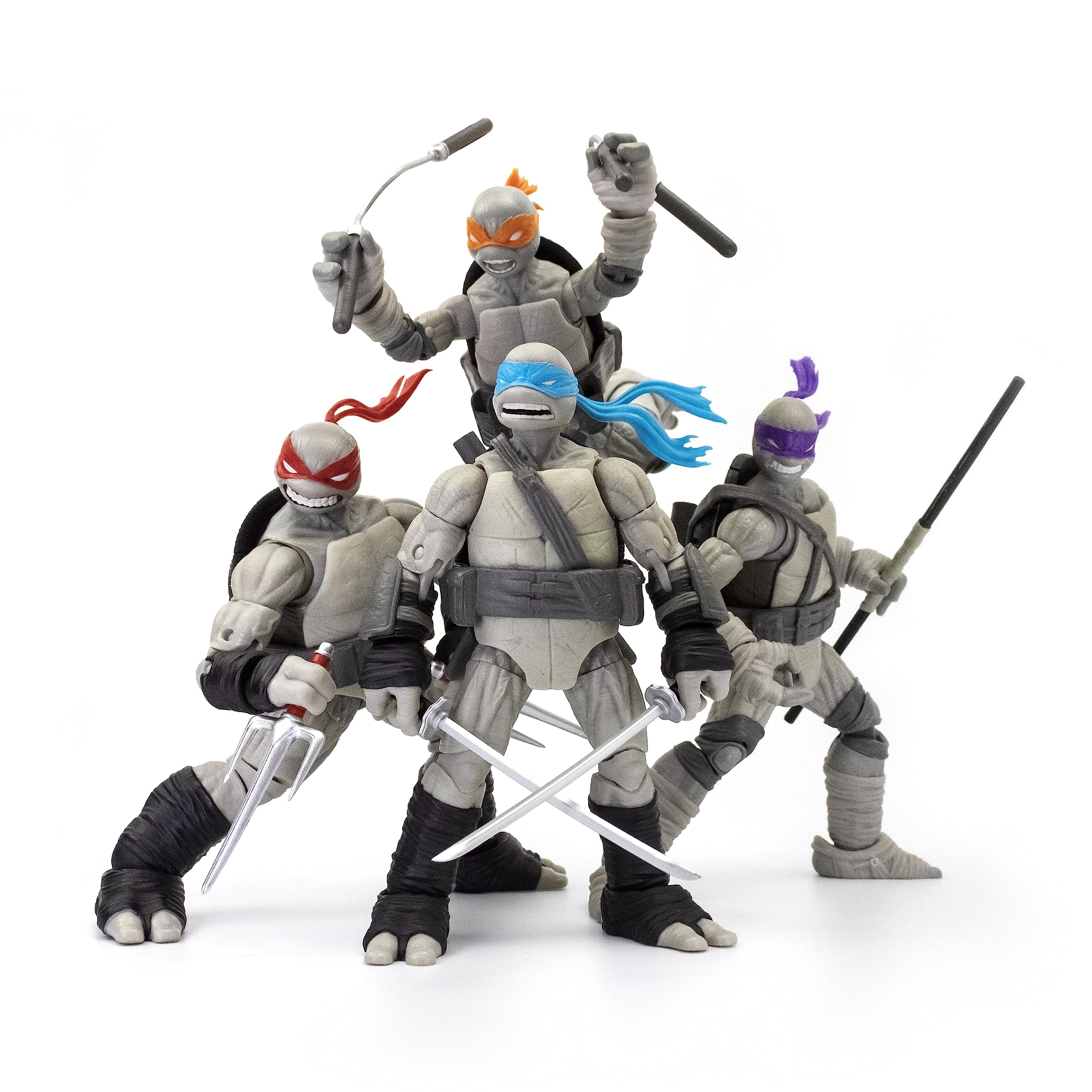 The Loyal Subjects TMNT Michelangelo front figure for display