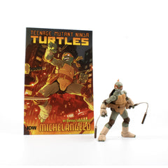 The Loyal Subjects TMNT Michelangelo figure front view for display and posing