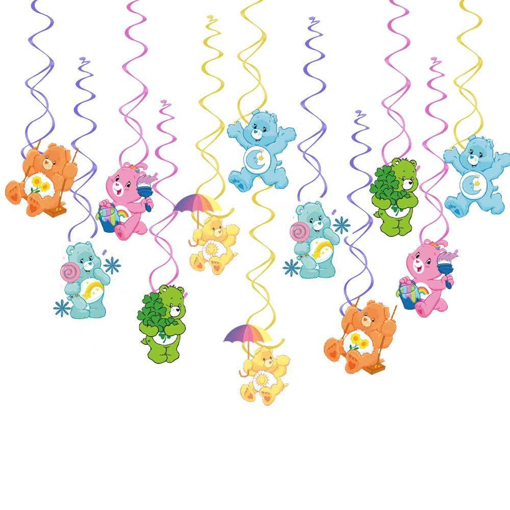 The Me 12pcs cute bear hanging swirls decor for festive parties and photo-worthy moments