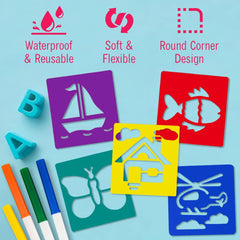 Broad tip markers from The Mega Deals deliver bold lines for quick color blocks