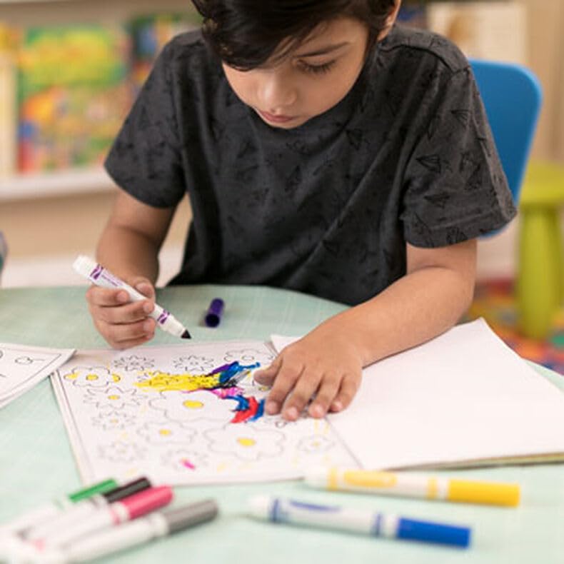 Water-based washable ink from The Mega Deals markers for easy cleanup