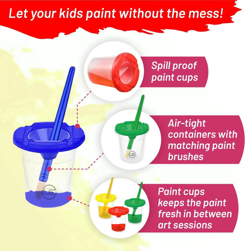 The Mega Deals 10 kid brushes offer versatile strokes for budding artists.
