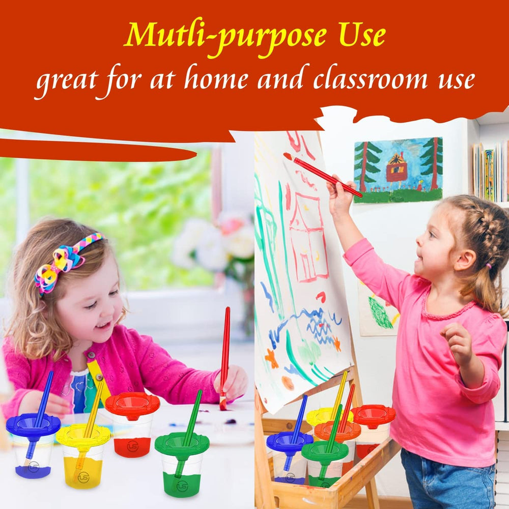 The Mega Deals paint cups with spill-proof design minimize painting mess.