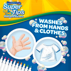 The Mega Deals Washable Markers simplify cleanup after art time for kids.