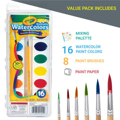 The Mega Deals watercolor paper pad provides thick, bleed-resistant paper for bold color washes.