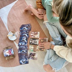 The Moon Deck moon wisdom ritual card used during journaling