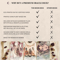 The Moon Deck soft-touch matte cards in hand, premium feel