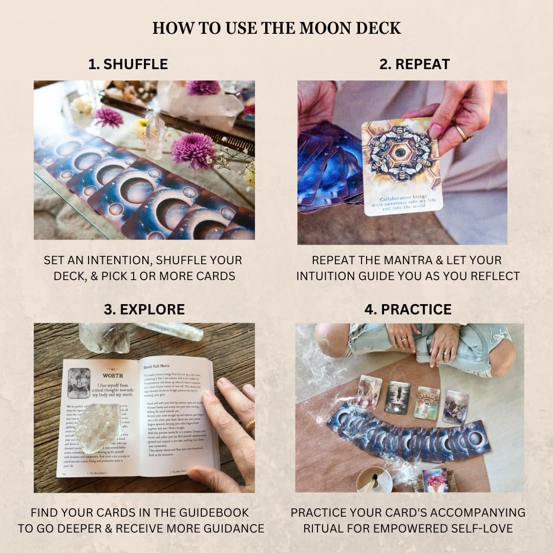 The Moon Deck sturdy printed box protecting your oracle set