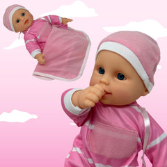 The New York Doll Collection 11in doll close-up of vinyl head and arms for details.