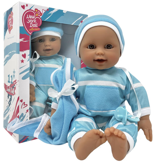 The New York Doll Collection 11-inch soft body doll for easy cuddle play.