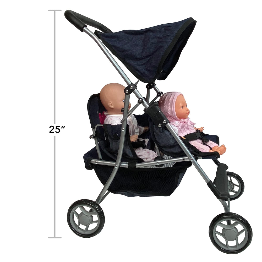 The New York Doll Collection doll carriage accessory makes outings easier and more imaginative